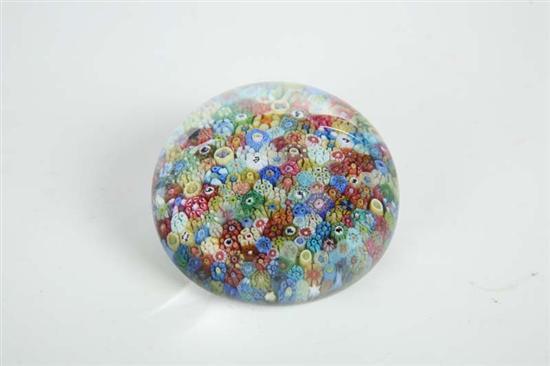 Appraisal: BACCARAT PAPERWEIGHT Tightly packed millefiori with the signs of the