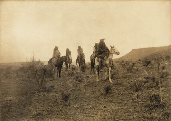 Appraisal: CURTIS EDWARD S - Desert Rovers Apache Platinum print x