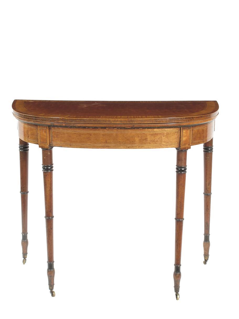 Appraisal: A Regency mahogany card table