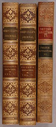 Appraisal: FULL CALF BINDINGS VOLUMES Greville Charles The Greville Memoirs London