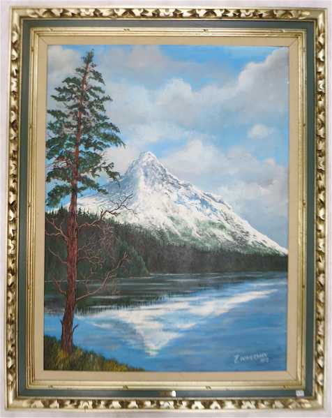 Appraisal: DORIS ZIMMERMAN OIL ON CANVASBOARD Portland Oregon th century Mount