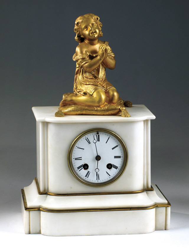 Appraisal: FRENCH MANTEL CLOCK c with movement inscribed W Couch Son