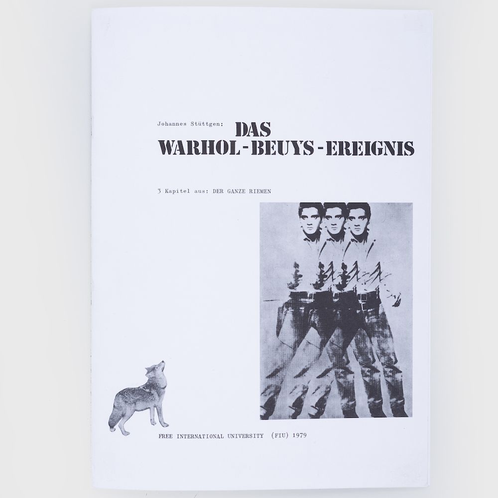 Appraisal: Joseph Beuys - The Warhol - Beuys Event Printed publication