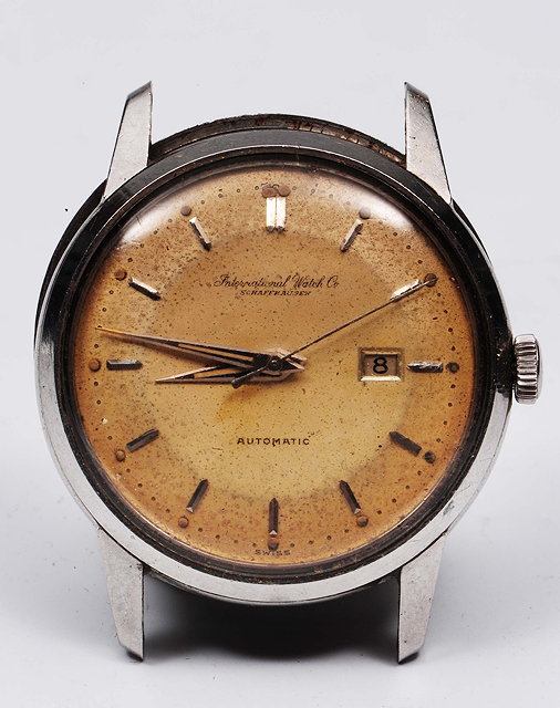 Appraisal: An International Watch Company gentleman's stainless steel Schaffhausen automatic wrist