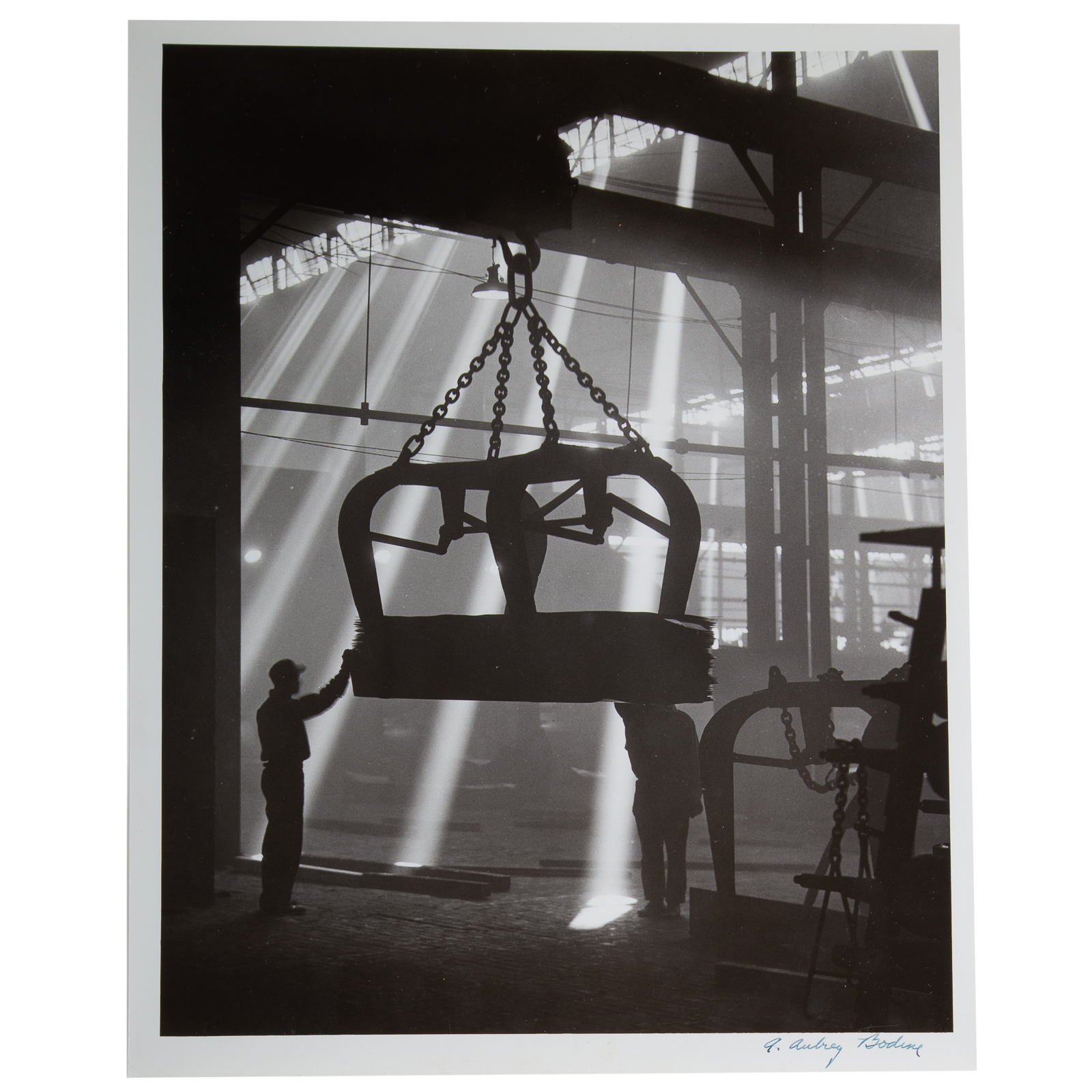 Appraisal: A AUBREY BODINE SHEET STEEL American - Gelatin silver print