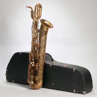 Appraisal: Baritone Saxophone Selmer Mark VI Paris serial no the neck