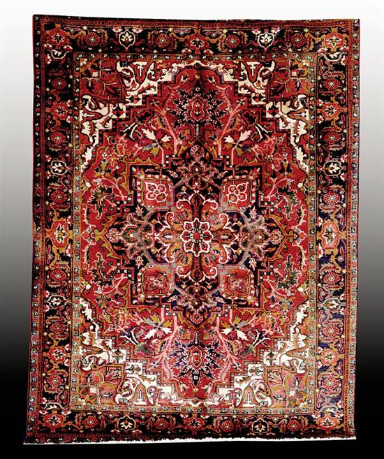 Appraisal: Persian Heriz carpet circa s ' x '