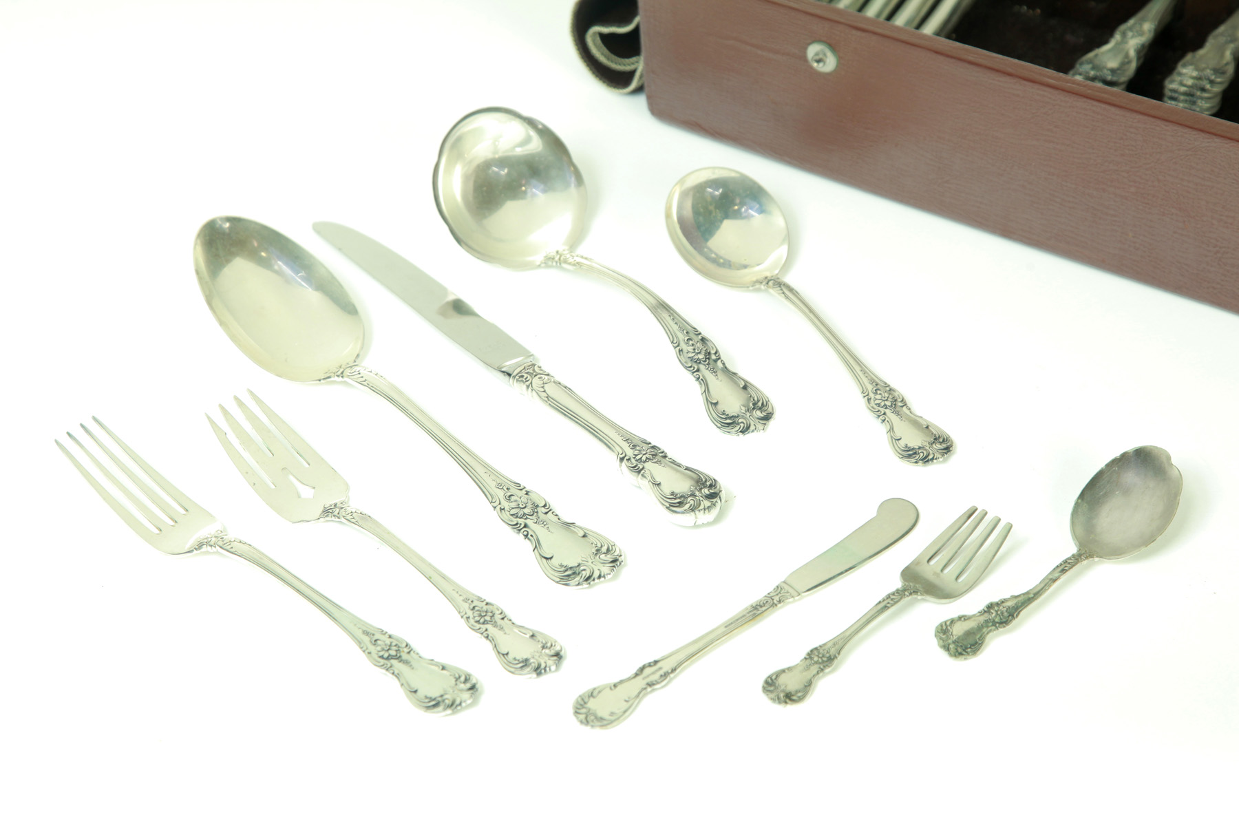 Appraisal: SET OF TOWLE OLD MASTER PATTERN STERLING FLATWARE American mid