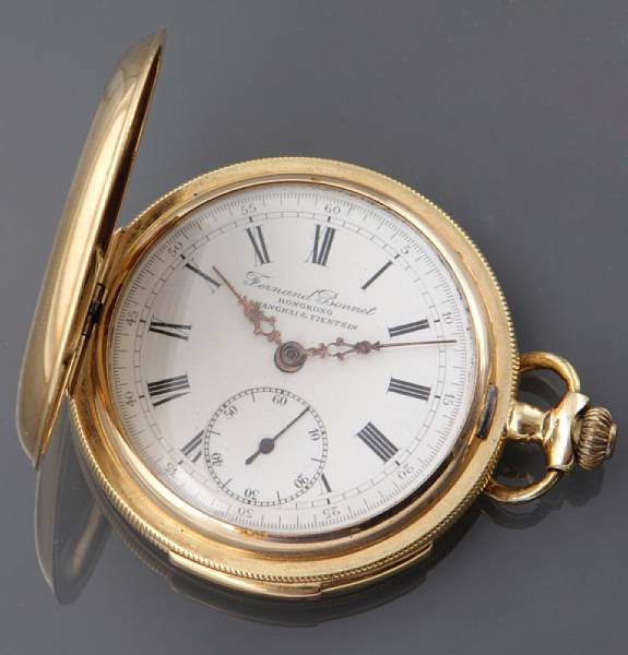 Appraisal: Swiss A K gold hunter cased minute repeating watch retailed