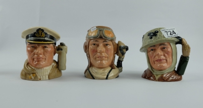 Appraisal: A collection of Royal Doulton small character jugs to include