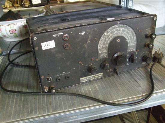 Appraisal: World War II Lancaster radio receiver PCR with circuit diagram