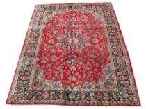 Appraisal: A Persian Isfahan C 's Silky wool medium-short height colors