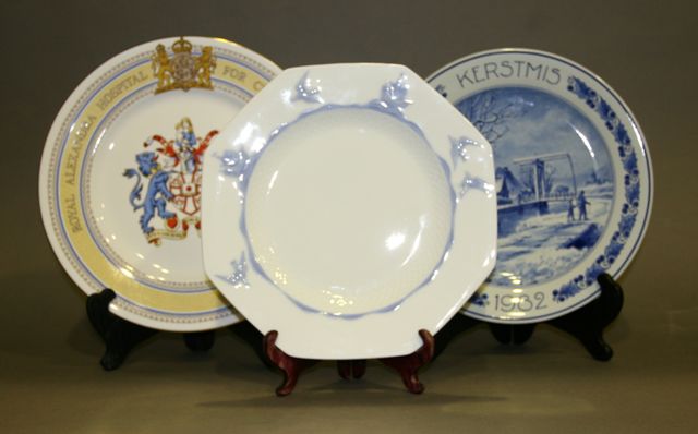 Appraisal: Three various cabinet plates by Royal Doulton Caverswall and one