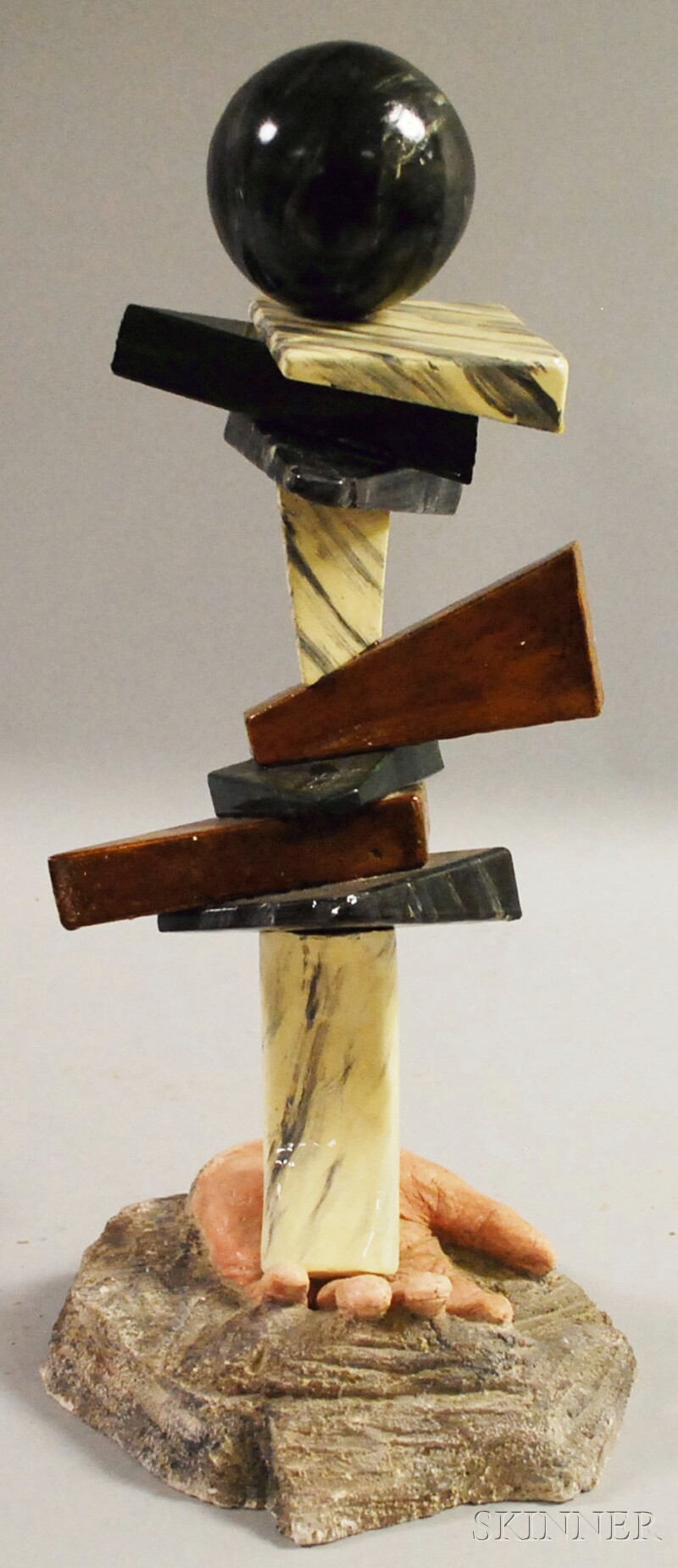 Appraisal: Larry Lawrence Richards Pottery Sculpture ht in