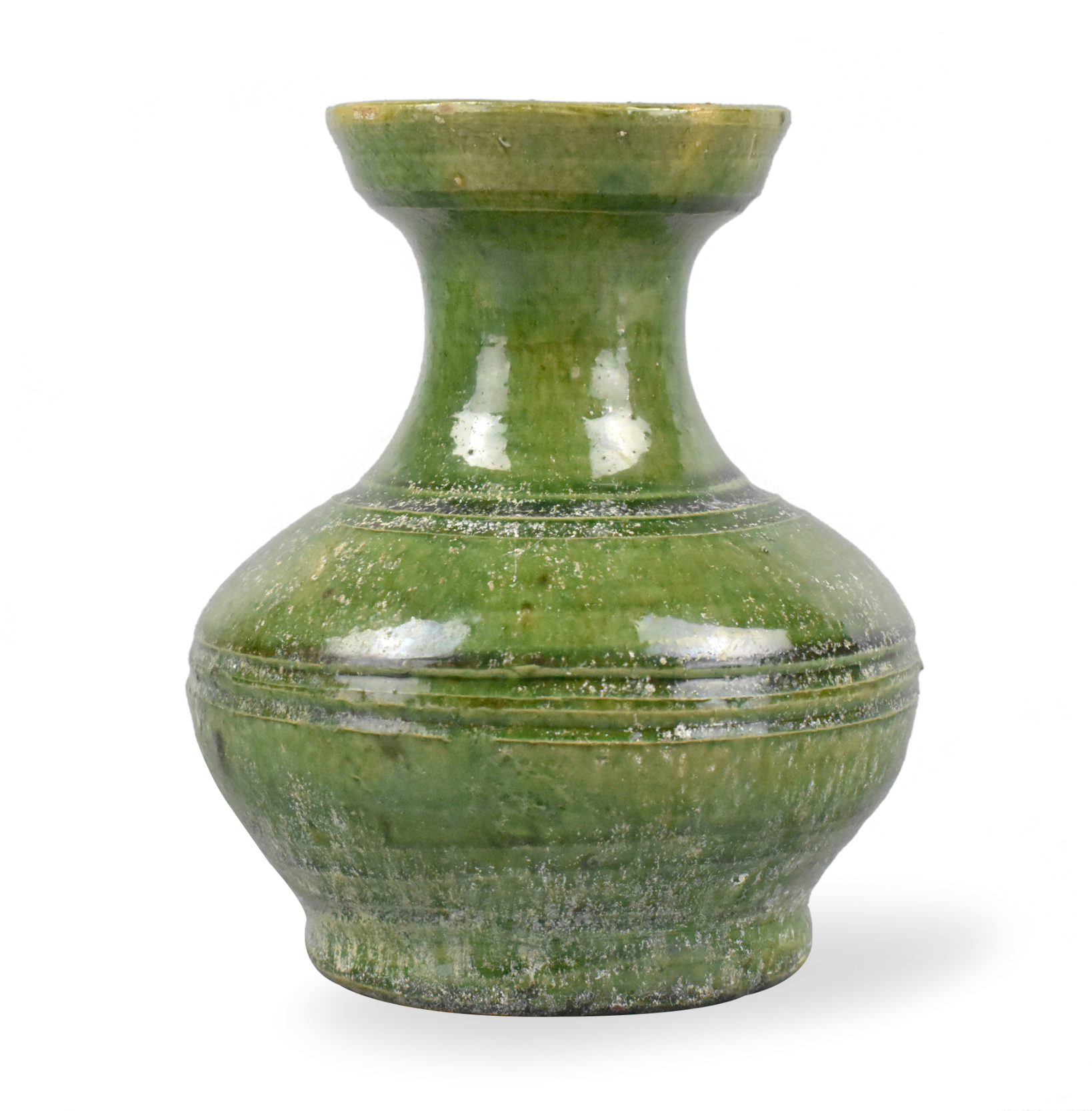 Appraisal: A Chinese green glazed jar dating from the Han dynasty