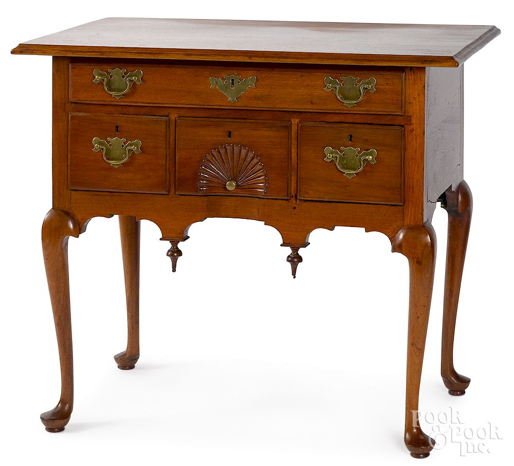 Appraisal: Connecticut Queen Anne walnut dressing table Exclusive on Bidsquare Connecticut