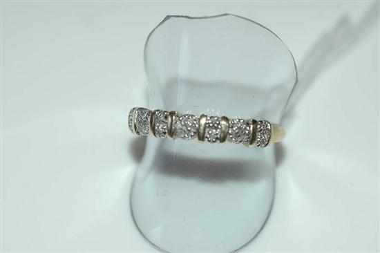 Appraisal: A DIAMOND DRESS RING STAMPED CT GOLD