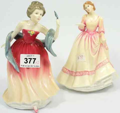 Appraisal: Royal Doulton Figures Amy's Sister HN and Yours Forever HN