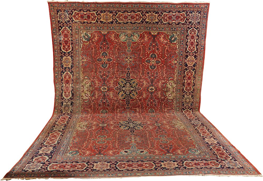 Appraisal: Sarouk Ferraghan Carpet Persia late th century ft x ft