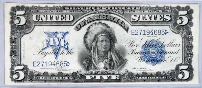 Appraisal: Silver Certificate Indian Chief F