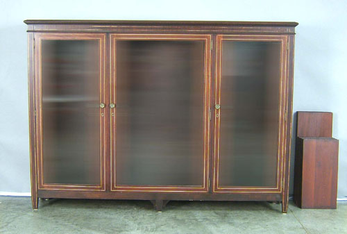 Appraisal: Mahogany bookcase early th c h w