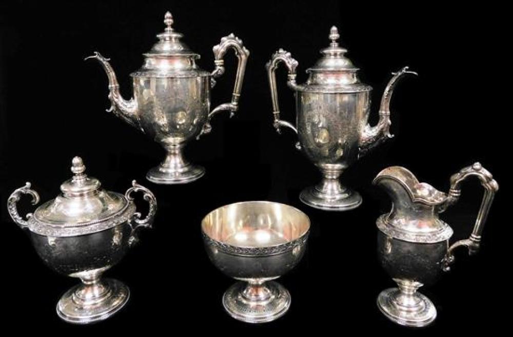 Appraisal: Gale Willis New York five-piece sterling coffee tea service set