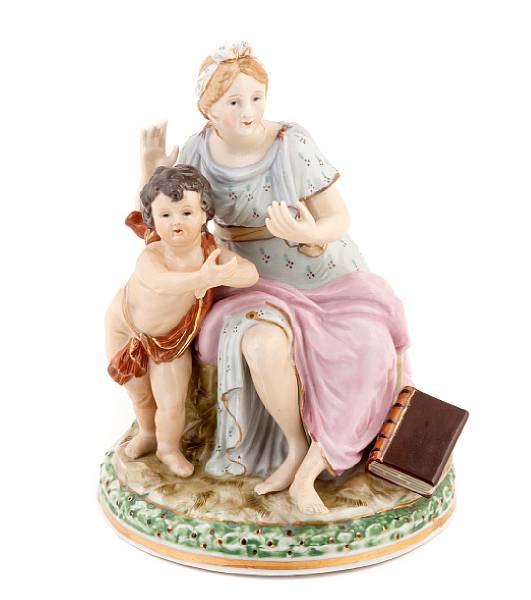 Appraisal: A Continental porcelain figural group of a mother and child