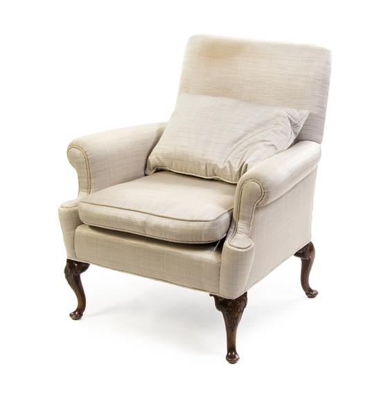 Appraisal: Sale Lot A George III Style Walnut Armchair having a