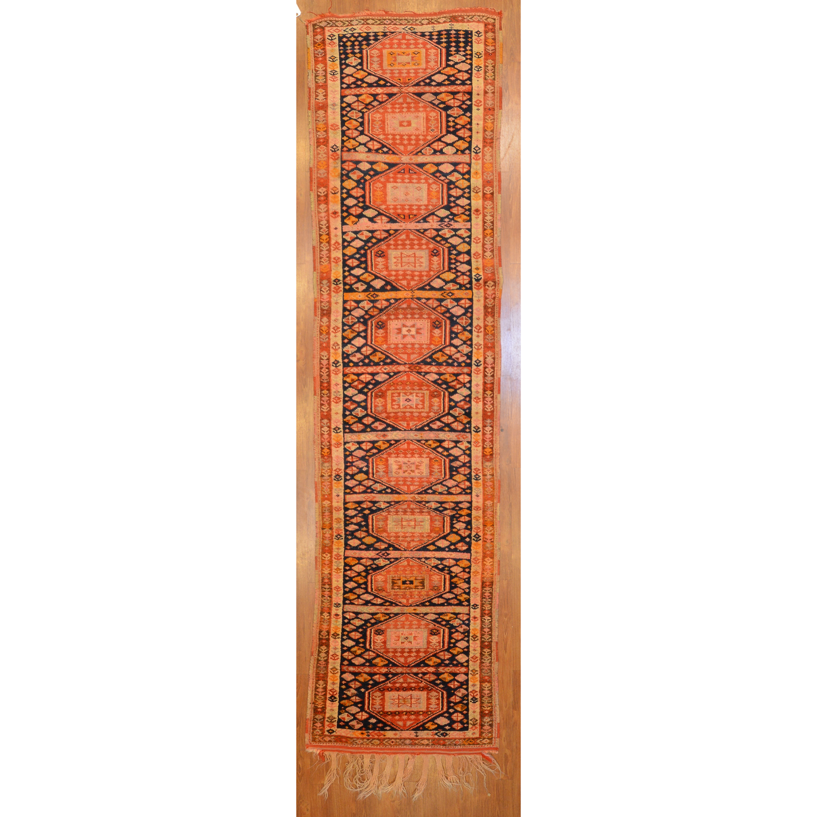 Appraisal: CAUCASIAN DESIGN RUNNER TURKEY X Third quarter- th century hand-knotted