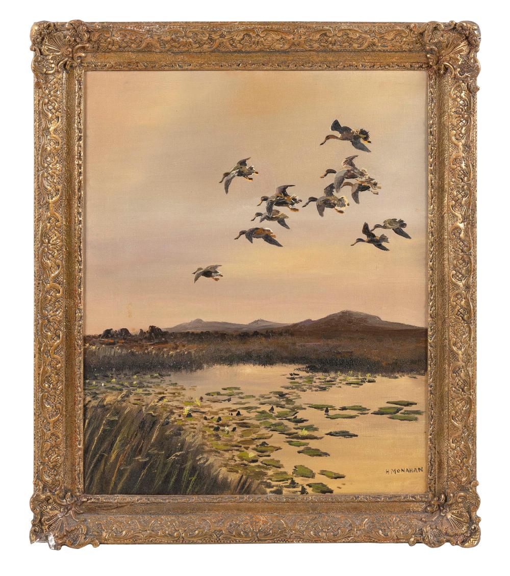 Appraisal: HUGH CECIL CHARLES MONAHAN CANADA IRELAND ENGLAND - FLOCK OF