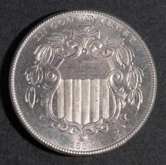 Appraisal: United States shield type nickel five-cent piece MS- Estimate -