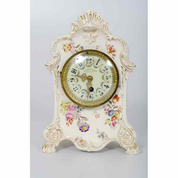 Appraisal: Ansonia-style Mantle Clock American An Ansonia-style mantle clock having a