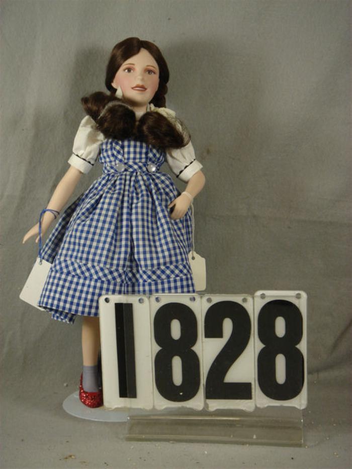 Appraisal: Wizard of Oz Franklin Mint Dorothy porcelain and cloth doll