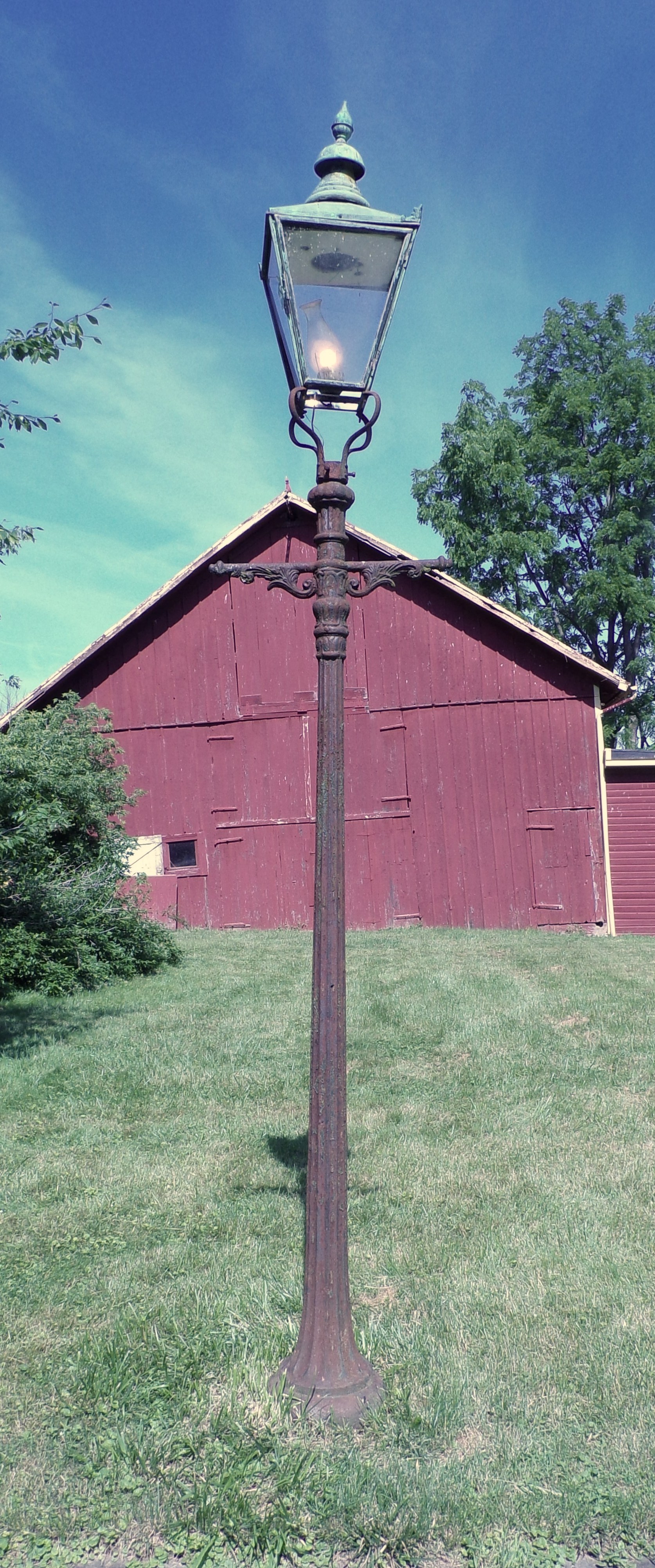 Appraisal: Scottish cast iron lamp posts