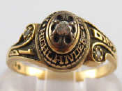 Appraisal: An American college ring Adams Highlanders marked k size K