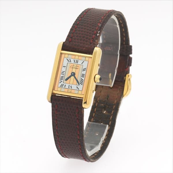 Appraisal: VERMEIL MUST DE CARTIER LADIES QUARTZ WATCH mm with crown