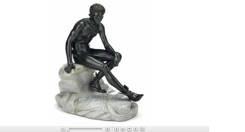 Appraisal: Bronze sculpture of Hermesnaples sabatino de angelis fils late th