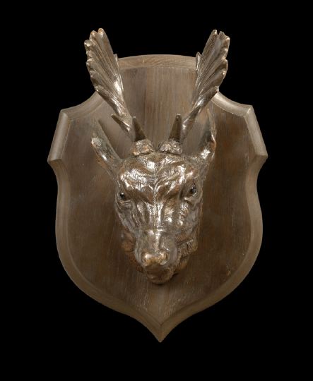 Appraisal: Good Schwarzwald Elaborately Carved Lindenwood Head of a Young Elk