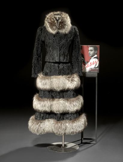 Appraisal: Scaasi Fur-Trimmed Suit and Scaasi Book the two-piece suit of