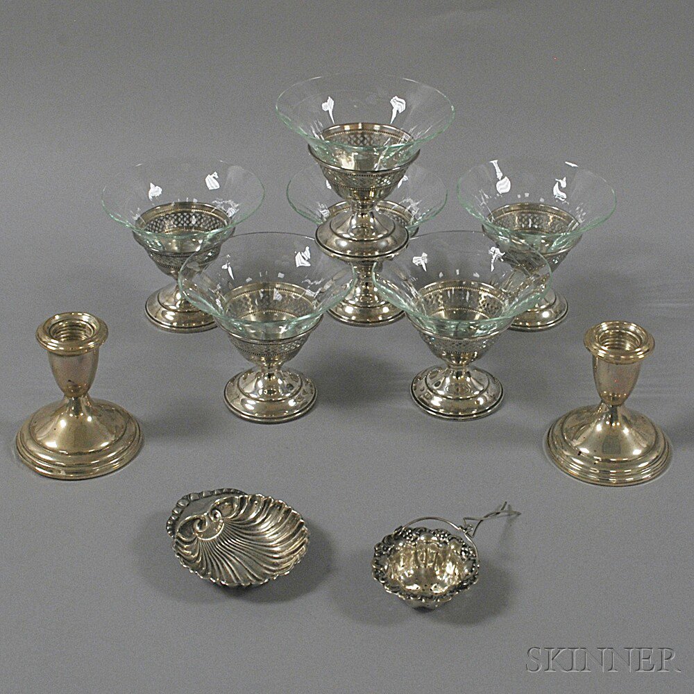 Appraisal: Group of Assorted Sterling Silver Tableware a cased set of