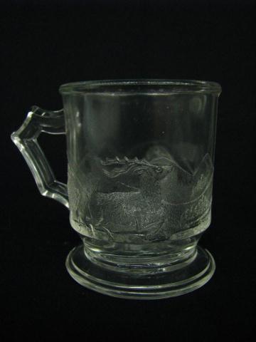 Appraisal: Westward Ho Pattern Glass coffee cup