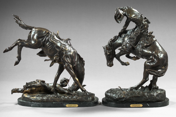 Appraisal: After Frederic Sackrider Remington American - The Wicked Pony a