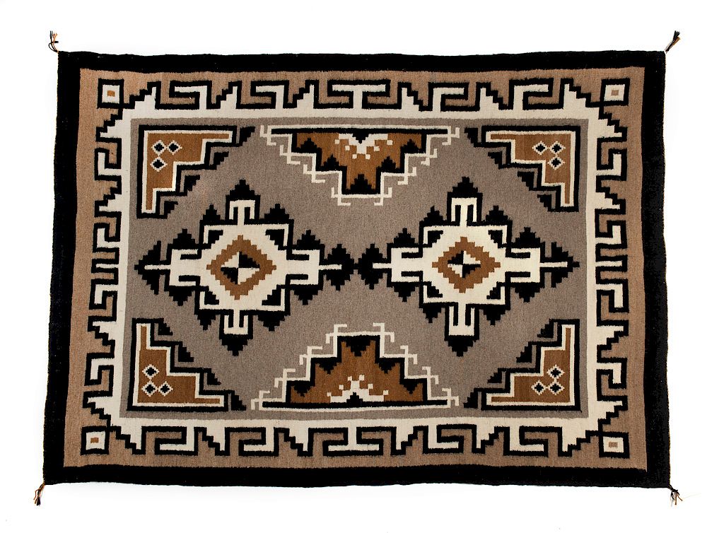 Appraisal: Navajo Two Gray Hills Rug Navajo Two Gray Hills Rug