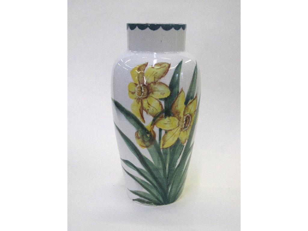 Appraisal: Wemyss Daffodil decorated vase with impressed and printed retailer's mark