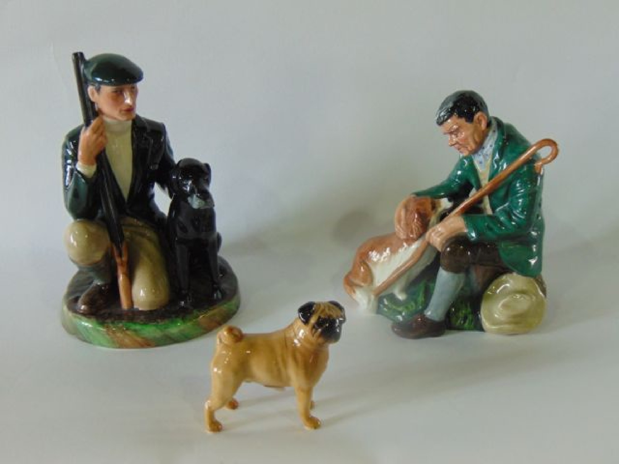 Appraisal: Two Royal Doulton figures - The Game Keeper HN and