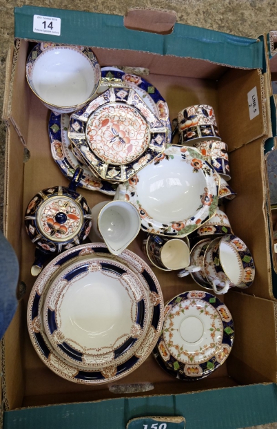 Appraisal: A collection of pottery to include Wadeheath heavy gilt part