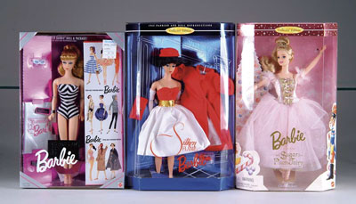 Appraisal: LOT OF BARBIE IN ORIGINAL BOXES Lot includes Benefit Ball