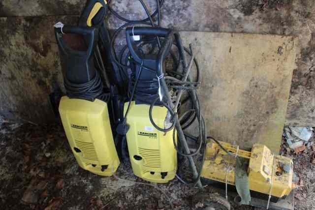 Appraisal: A KARCHER K PRESSURE WASHER together with a further similar