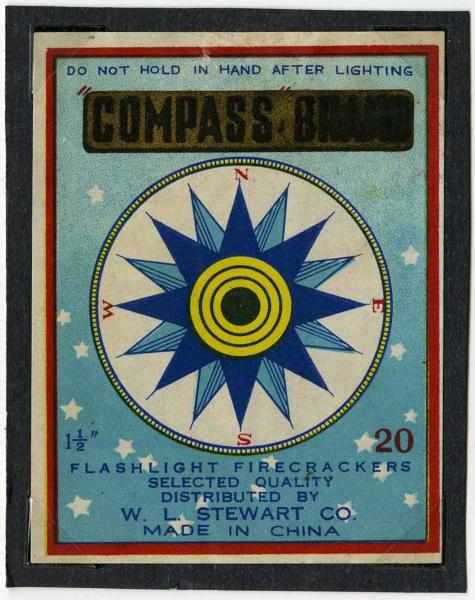 Appraisal: Compass Brand -Pack Firecracker Label Class Manufactured by W L