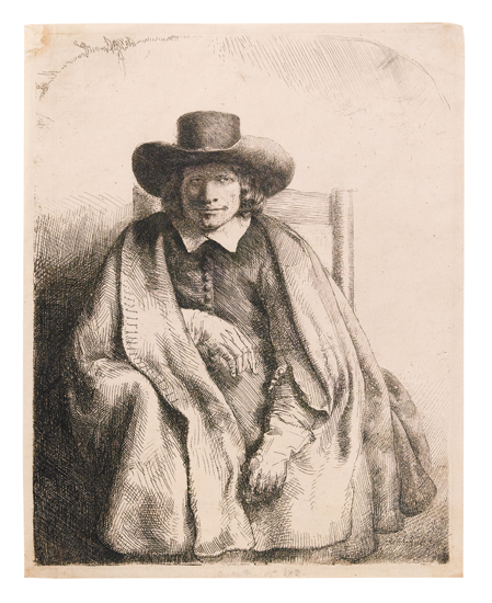 Appraisal: REMBRANDT VAN RIJN Clement de Jonghe Printseller Etching and drypoint